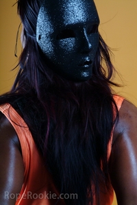 Indian Girl in black mask