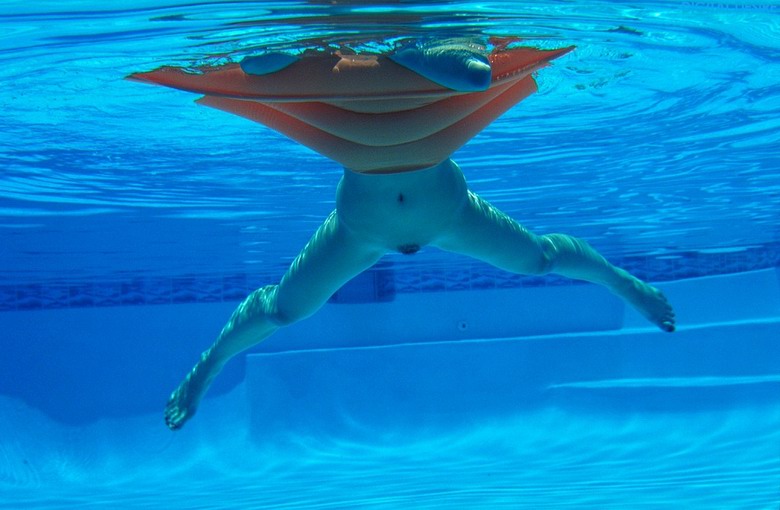 Under pool water