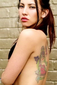Nasty tattooed babe Discoquette naked